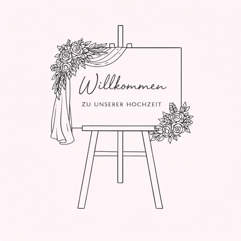 Willkommensschilder