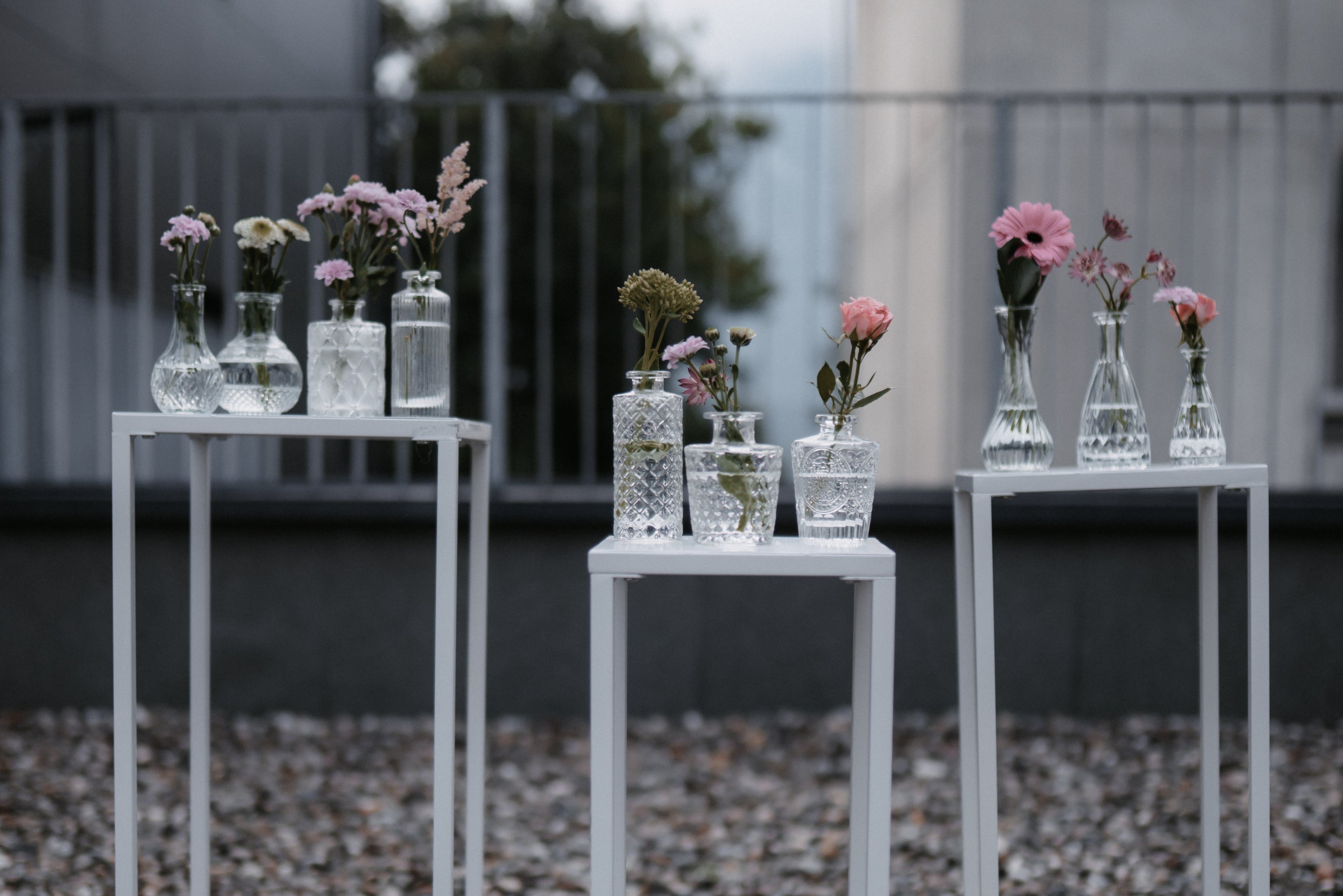 Tischvasen-Set "Crystal"
