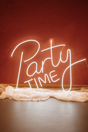 Neon Schild "Party Time""