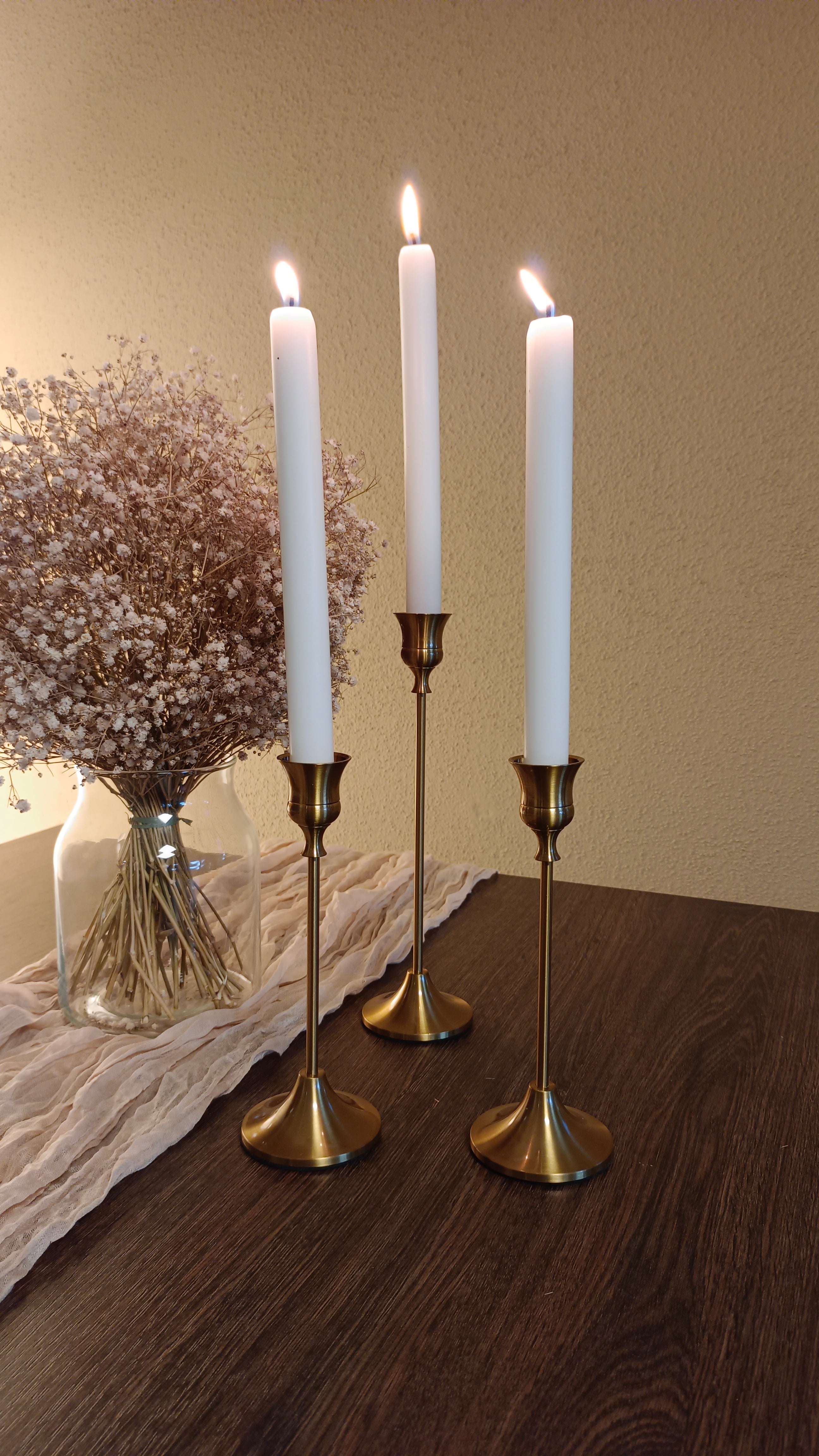 Kerzenständer "Gold" 3-er Set