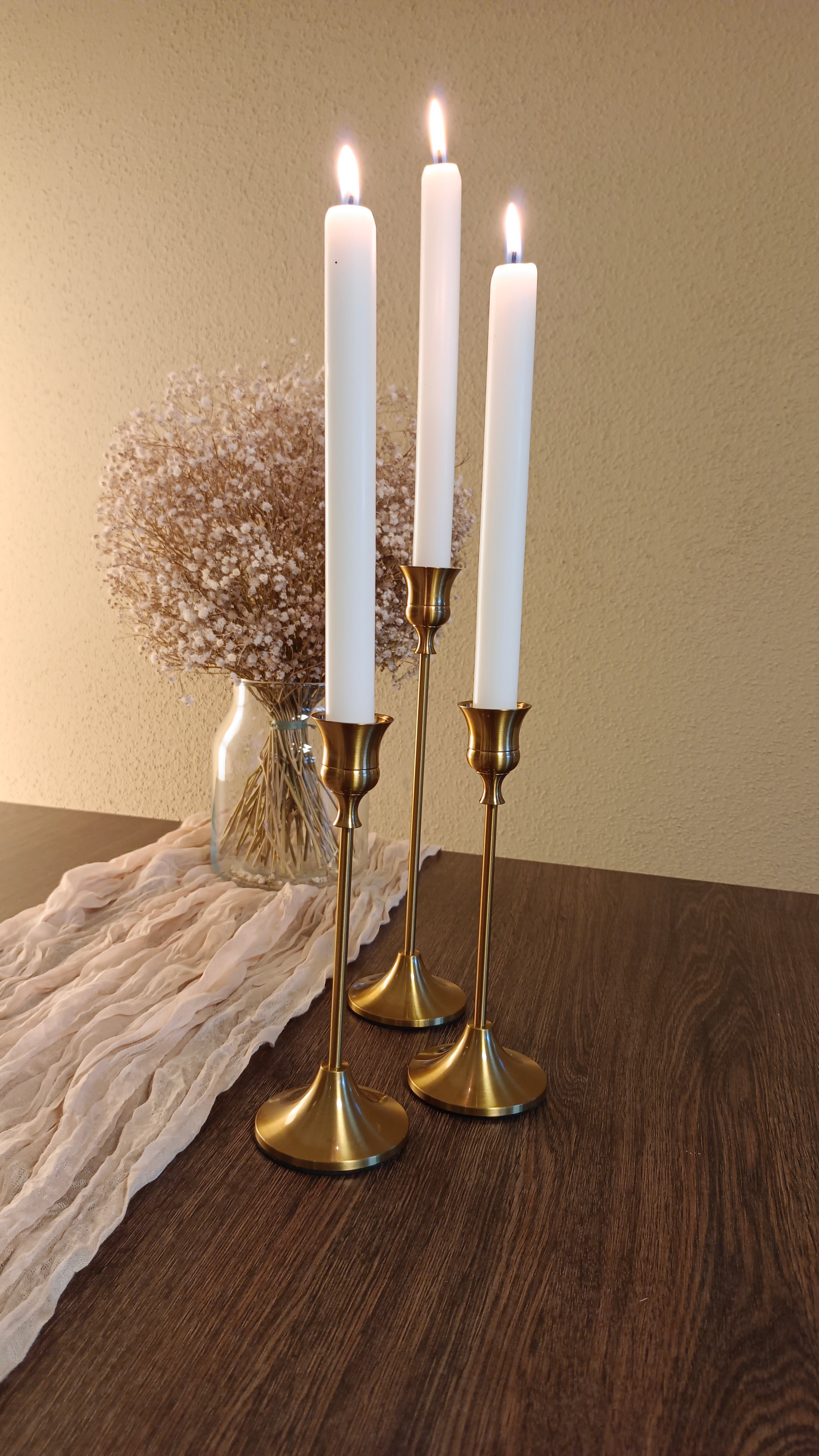 Kerzenständer "Gold" 3-er Set