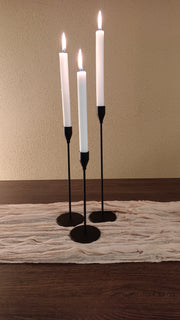 Kerzenständer "Schwarz" 3er-Set